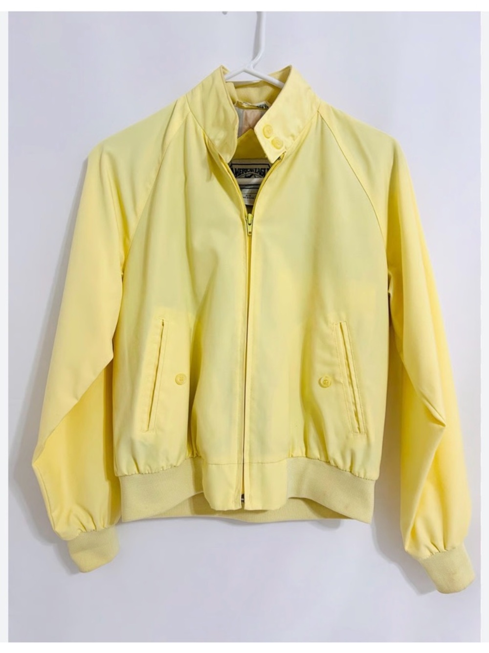 American‎ Eagle yellow 1990’s vintage Harrington jacket bomber windbreaker M